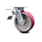 Service Caster 6 Inch Poly on Aluminum Swivel Caster with Roller Bearing and Total Lock Brake SCC-TTL30S620-PAR - alternate 4